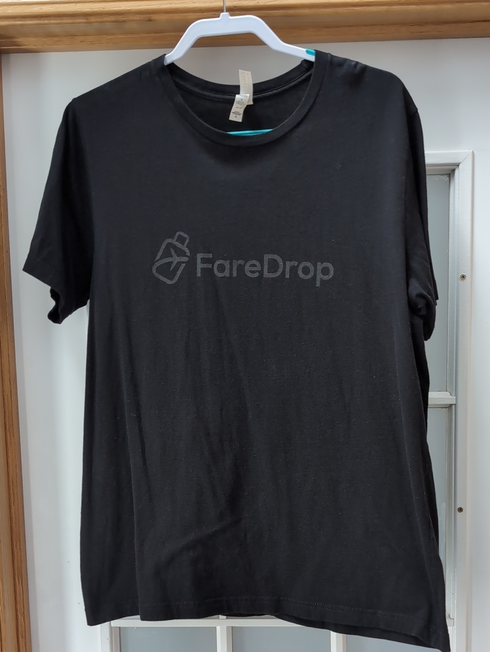 Bella Canvas Black FareDrop Logo Short Sleeve Tee